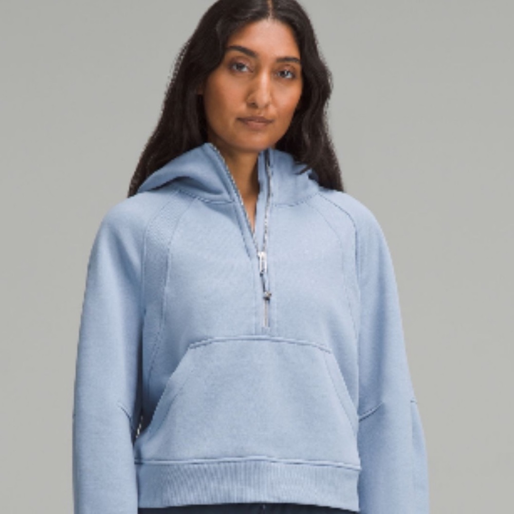 Scuba Oversized Half-Zip Hoodie
Colour Blue Willow